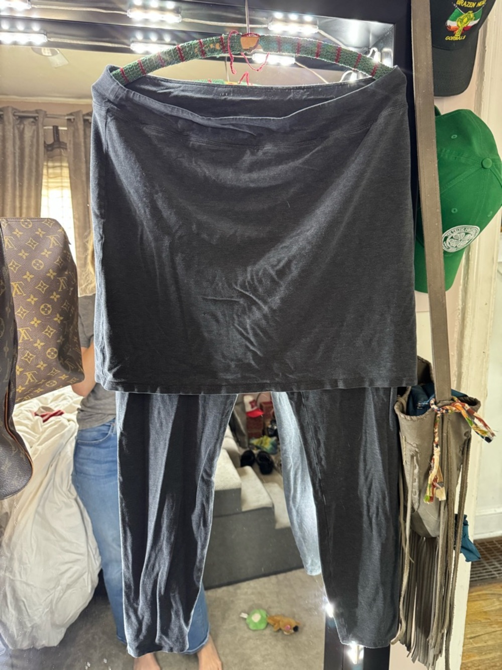 Gray Eileen Fisher  Skirted Leggings